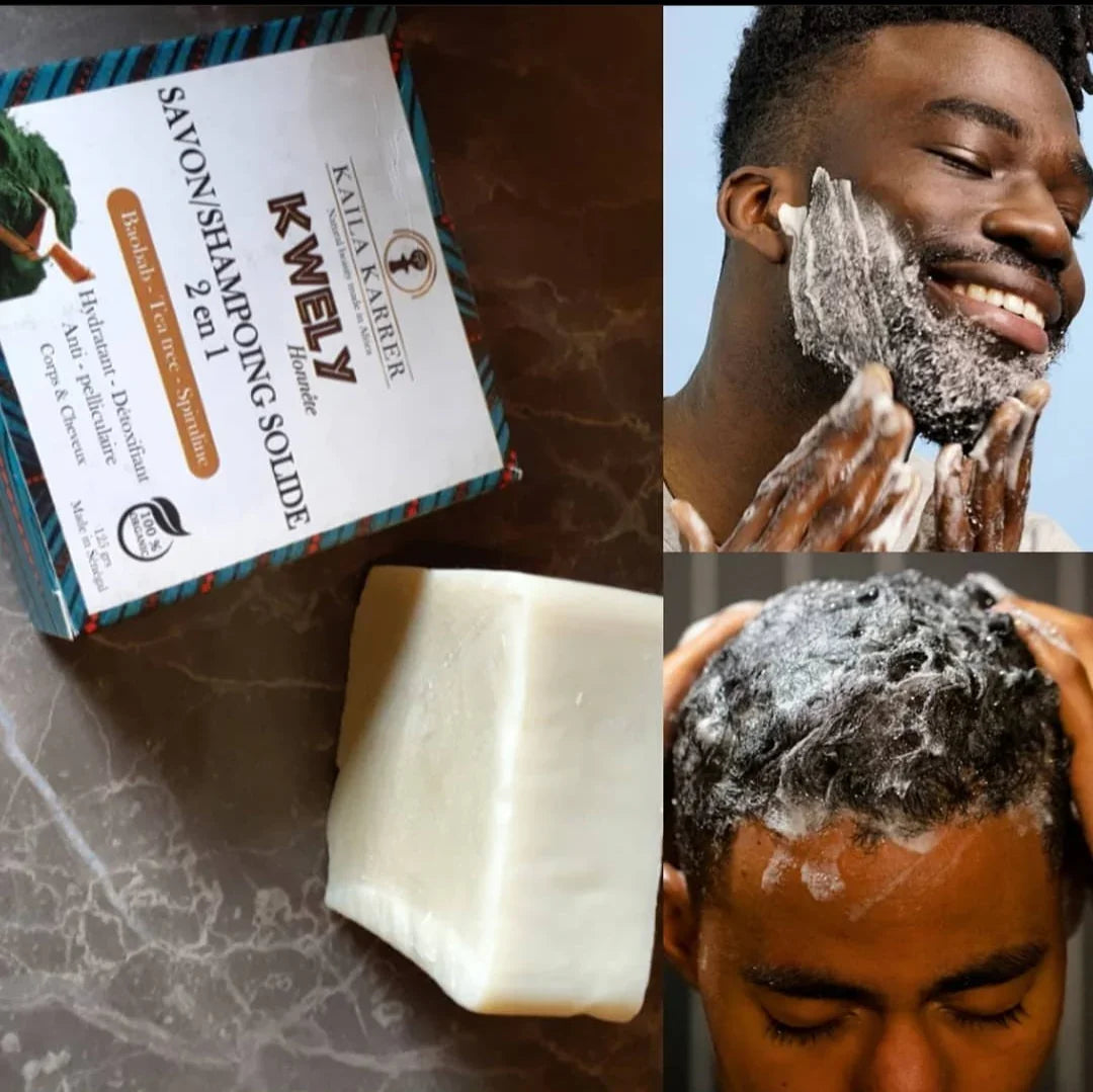 KWELY 2-in-1 Solid Shampoo Bar Detox | Nourish | Zero-Waste - Kaïla Karrer Cosmetics