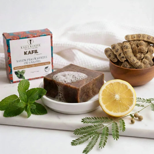 KAFIL Acne-Clearing & Balancing Soap For Oily & Combination Skin | 2-in-1 Cleanser & Mask - Kaïla Karrer Cosmetics