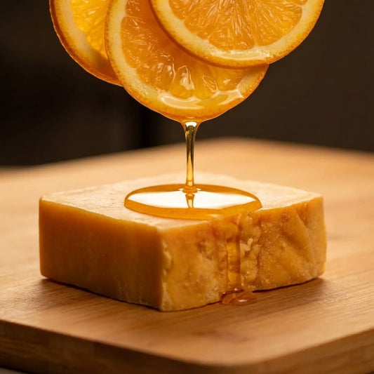 KHERI Turmeric & Orange Brightening Soap/ Handcrafted | Cold-Processed | 100% Natural