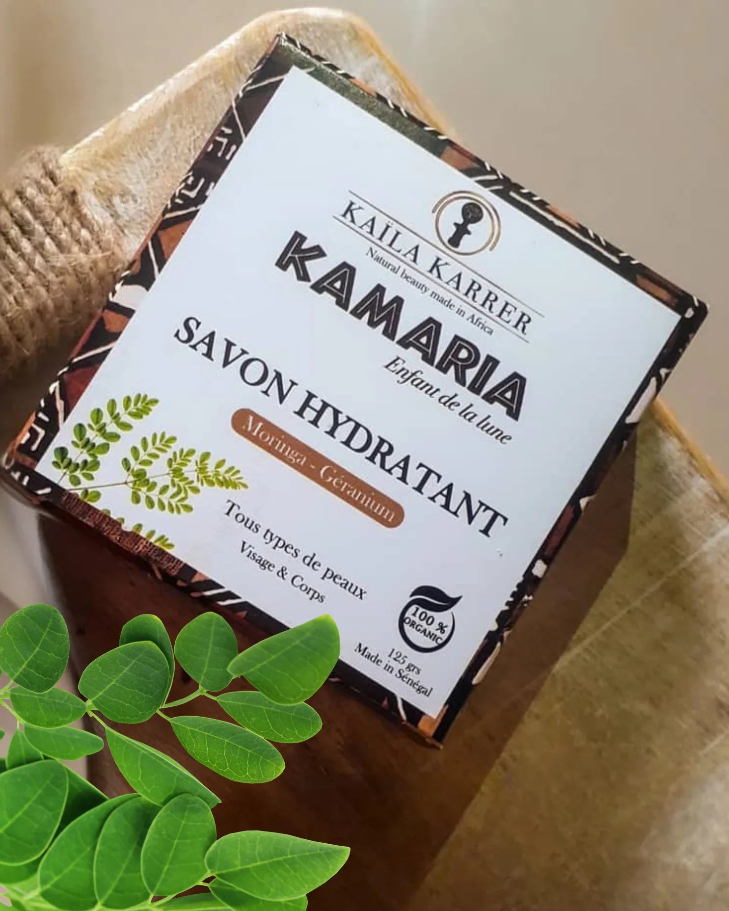 KAMARIA | Moringa & Geranium Ultra-Hydrating Soap Superfatted | For Dry & Sensitive Skin | 100% Botanical - Kaïla Karrer Cosmetics