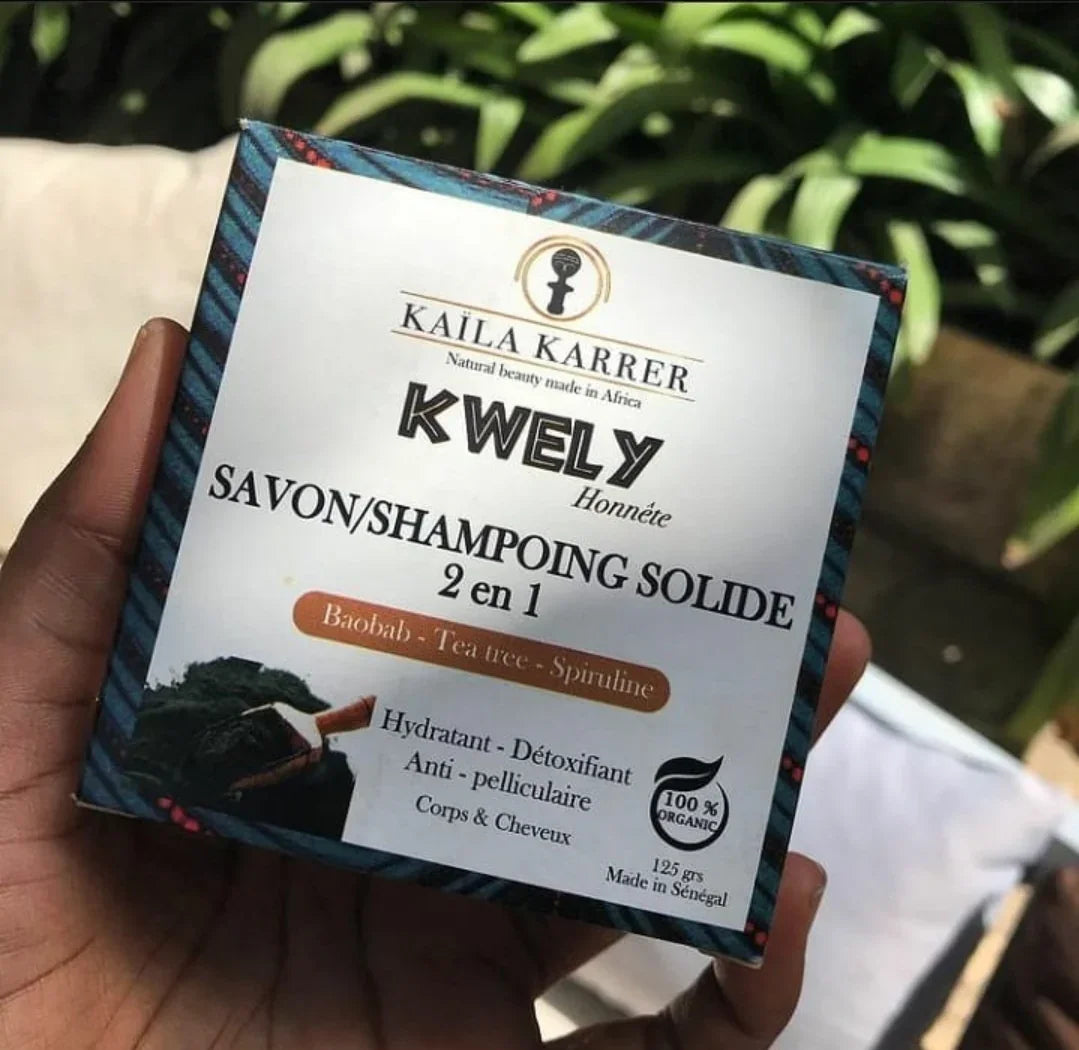 KWELY 2-in-1 Solid Shampoo Bar Detox | Nourish | Zero-Waste - Kaïla Karrer Cosmetics