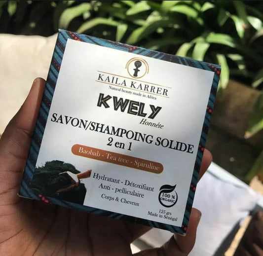 KWELY 2-in-1 Solid Shampoo Bar Detox | Nourish | Zero-Waste - Kaïla Karrer Cosmetics